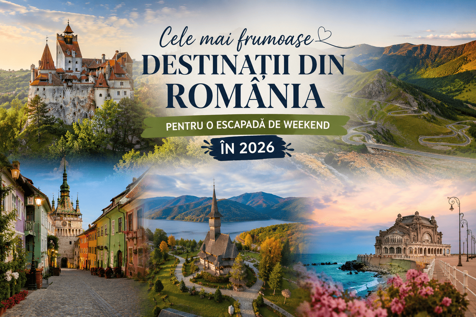 Cele mai frumoase destinații din România pentru o escapadă de weekend în 2026